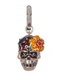 Collana Charm Flower Skull... 2