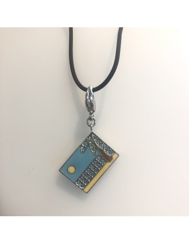 Collana Charm Postcard Swarovski con...