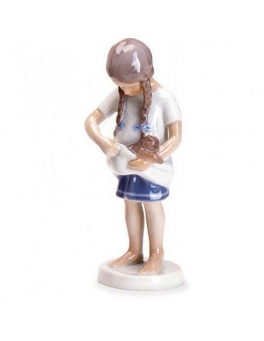 Statua Bimba con gattino - Figurine...