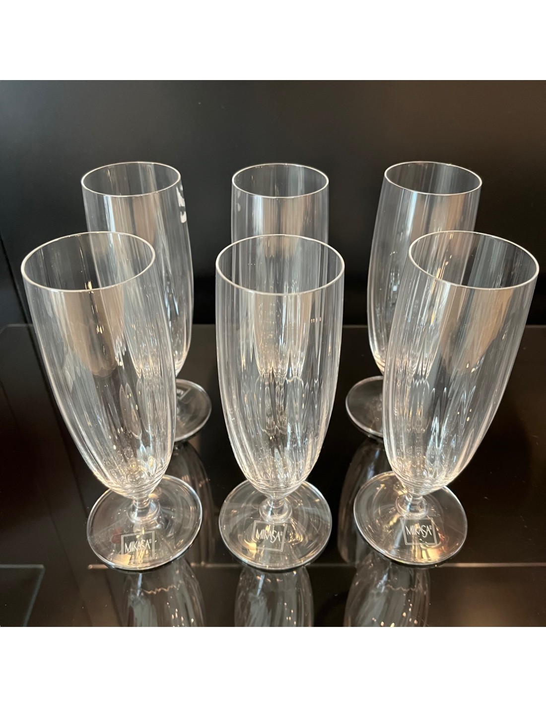 RCR Set 18 Bicchieri In Cristallo Trix - 6 Flute, 6 Acqua, 6 Vino - Eleganza Per Ogni Occasione