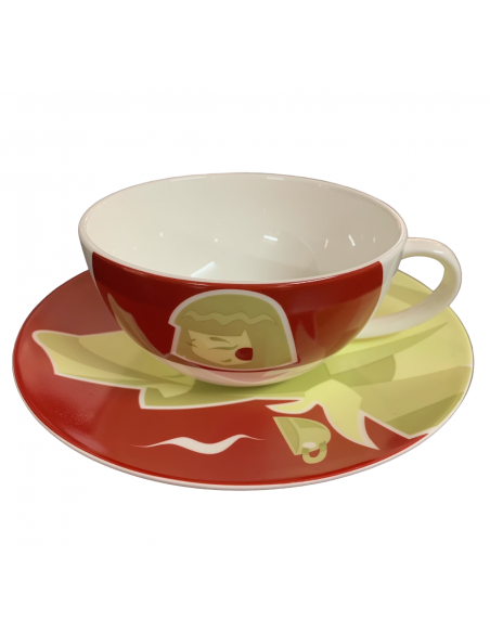 Eigenart Teaeve Tazza Da Tè Poppy A Doppia Parete | 350ml Con Colino In Acciaio E Coperchio In Porcellana - Confezione Regalo
