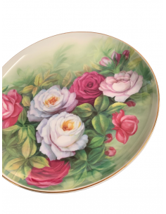 Piatto verde con rose... 2