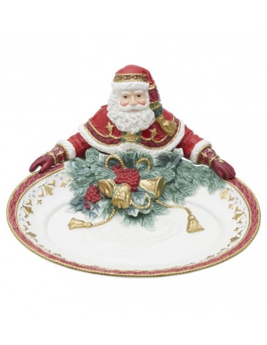 Centrotavola Babbo Natale rosso Fitz...