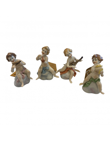 Statua Set 4 amorini musicisti di...