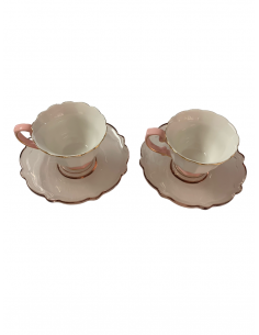 Set 2 tazzine caffè rosa...