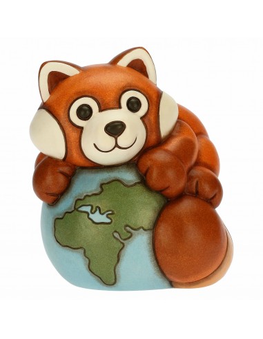 Panda Rosso con mondo Thun