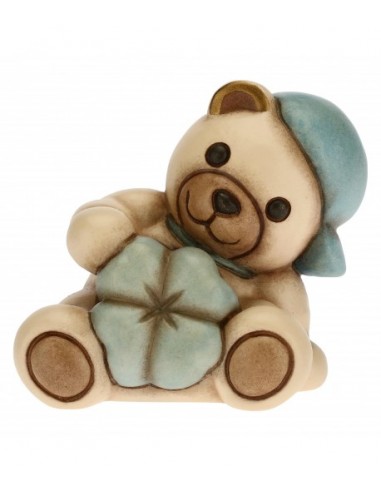 Teddy con quadrifoglio blu Thun