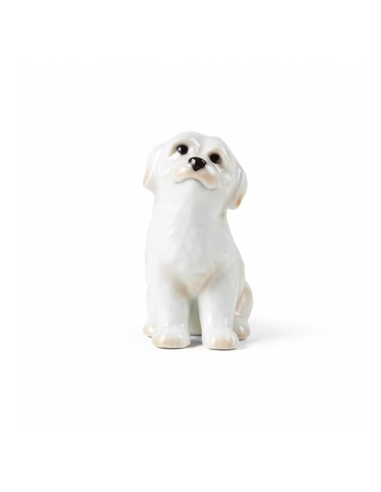 Statua cane bianco Royal Copenhagen