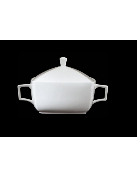 Zuppiera con coperchio bianco Vela di Richard Ginori