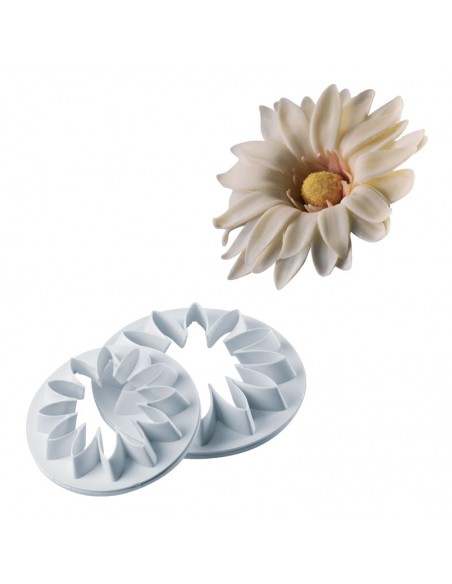 Kit 2 pz stampi Gerbera di Mortellato Italian Cake Art